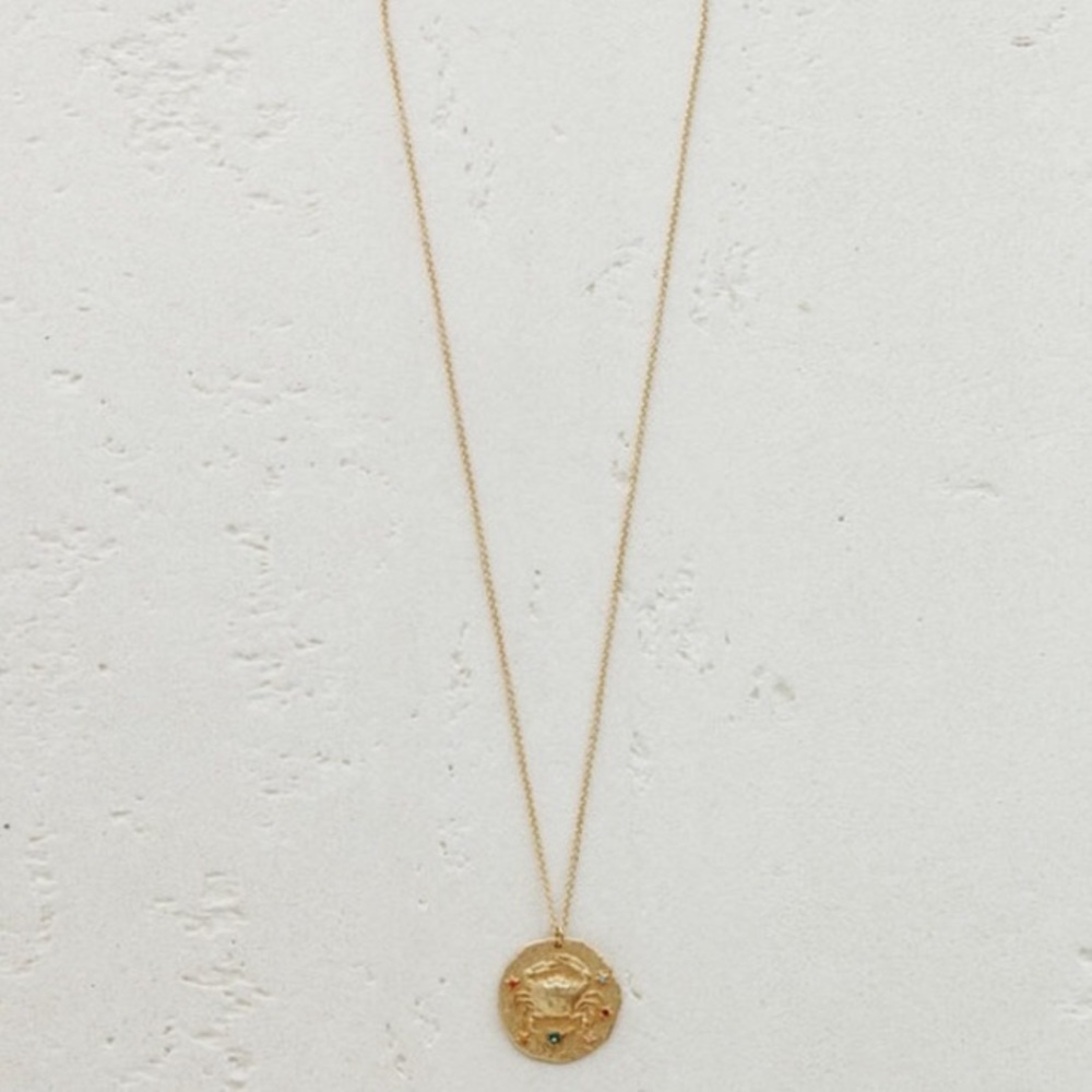 Cancer Zodiac Necklace - Picture 2 of 7